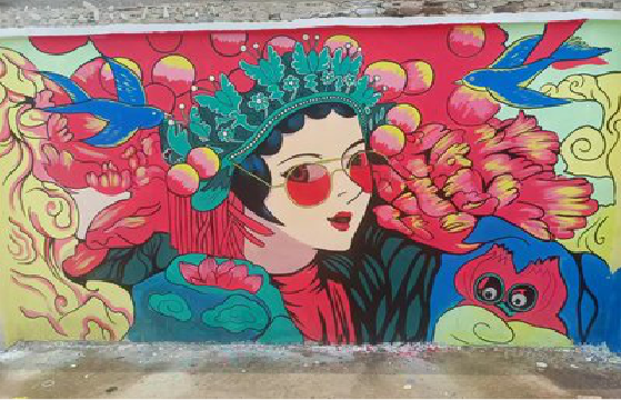 中江墙体彩绘-网红墙