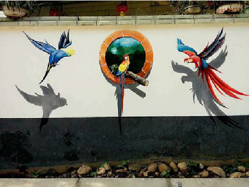 中江视觉错位-3D墙绘设计