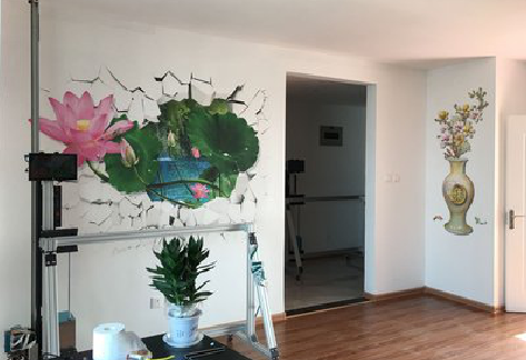 中江墙体彩绘相比墙纸的优势。