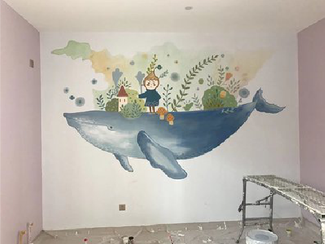 中江手绘墙的特点及优势。