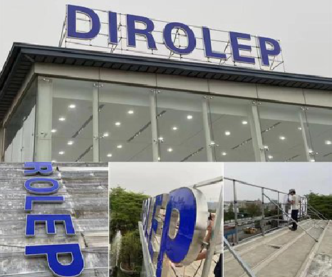 中江楼顶发光字安装的注意事项。